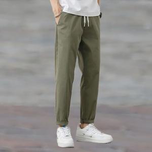 [디작소]여름 신상 스트레이트 면 9부 남성 팬츠