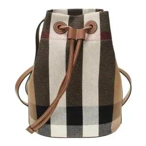 [버버리] 체크 캔버스 스몰 버킷백 / 8084045 1