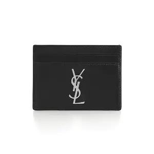 [생로랑] 남성 카산드라 모노그램 은장 카드 지갑(485631 0SX0E 1000))