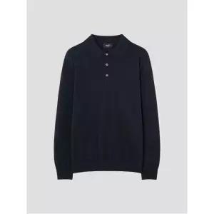 [갤럭시 라이프스타일] [三無衣服] 6M 긴팔 폴로 넥 스웨터 - 네이비 (GC5251S15R