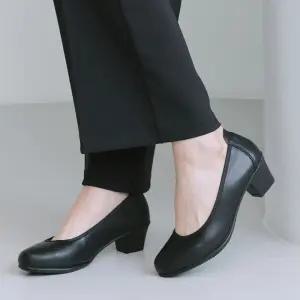 소가죽 발편한구두 승무원 여자 면접구두 통굽 정장 빅사이즈