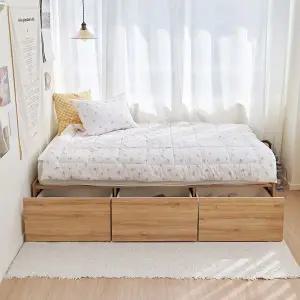 보루네오 빅수납 무헤드 침대 SS-타이트탑 21cm 매트