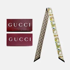 (구찌) 플로럴 프린트 실크 넥스카프(777352)