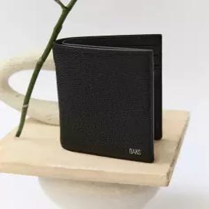 닥스 액세서리 남성 24FW [스테디셀러] 블랙 로고장식 소가죽 카드지갑 WBHO4F540BK