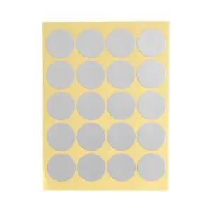 [하프클럽/]원형 스티커 표시스티커 실버)(20mm 12매 DK12