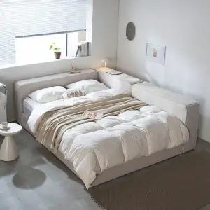 카밀라 가드형 패브릭 침대 Q-유로탑 25cm 매트리스