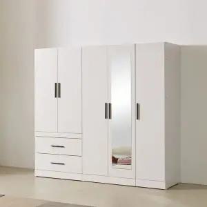 CZ748 투서랍 반문 거울 옷장 세트 2030
