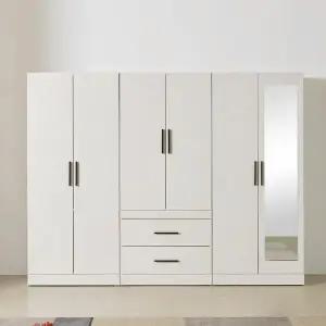 히트가구 CZ750 투서랍 거울 이불 옷장 세트 2430