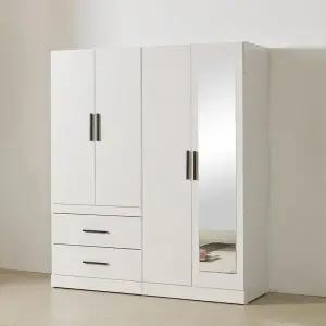 히트가구 CZ745 투서랍 거울 이불 옷장 세트 1620