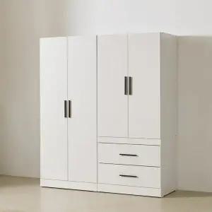 히트가구 CZ743 투서랍 이불 옷장 세트 1620