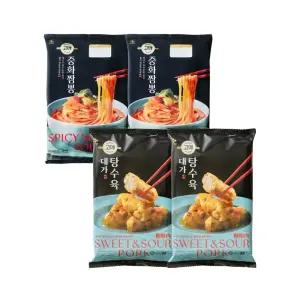 CJ제일제당 고메 중화짬뽕 652g x2개+대가탕수육 390g x2개