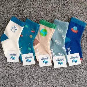D우주소년5족 봄 여름 가을 겨울 크리스마스 아동양말 유아 어린이 집 선물세트 유치원 답례품 아기 초등 방한