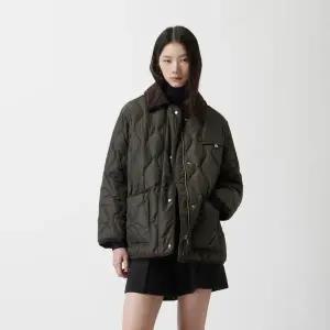 [롯데백화점]쥬크 코듀로이 카라 퀼팅 구스 다운 Z254PSG181