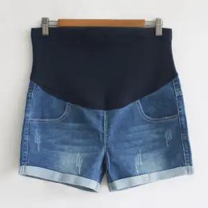 임산부 구제 롤업 청반바지 빅사이즈 임부복 데님 086