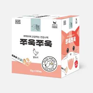 고양이간식 대용량 짜먹는 스틱 길고양이 츄르 펫어스 쭈욱쭈욱 참치 100개입