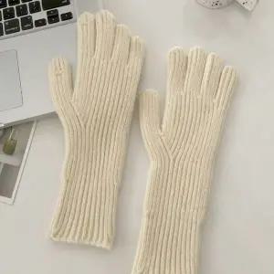[하프클럽/]장갑 보온 스마트 핑거오픈 터치 겨울 여성 니트 방한
