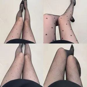 무드픽패턴스타킹 팬티 블랙 포인트 하트 도트 사선줄