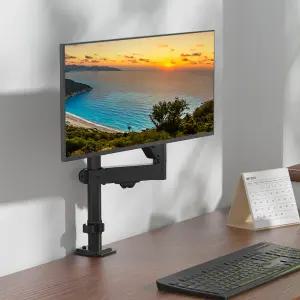 픽셀아트 스탠디아 P100 폴타입 싱글 모니터암 블랙