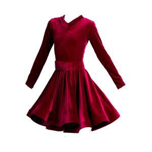 신상 가을 겨울 아동 라틴 댄스 트레이닝 원 퍼포먼스 의상 경연 규정복 공연