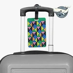 [라일리] Rly 여행용 실리콘 이름표 미니퍼즐 스타일 골프백