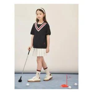 매장정품 [빈폴키즈]여아 루즈핏 썸머스쿨 티셔츠 - 네이비 (BI5742G02R) 246367