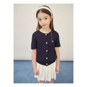 매장정품 [빈폴키즈] 여아 면 케이블 반소매 가디건 카디건 네이비 (BI585AGE2R) 244665