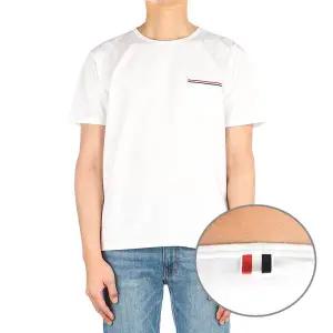 [톰브라운] 26SS (MJS010A 01454 100) 남성 삼선 반팔 티셔츠