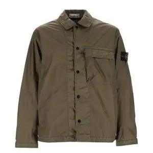 [스톤아일랜드] 나일론 카키 오버셔츠 153339077