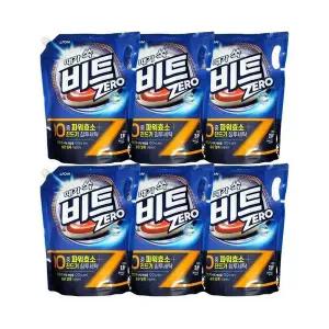 [셀러허브]라이온코리아 비트 제로 리필 드럼용 액체세제 2.0L x 6개 (S38296346)