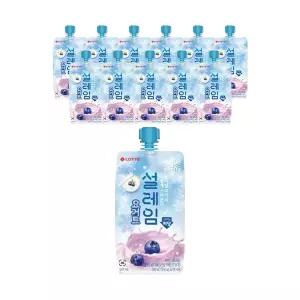 [슈팅냉동] 롯데웰푸드 설레임 요거트 저당 160ml, 12개