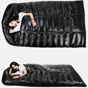 초대형 화이트 구스다운 성인 겨울 침낭 야외 캠핑 봉투 2500g 2