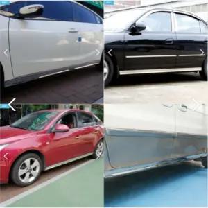 뉴sm3(09년이후) 스텝몰딩 사이드스커트 자동차가니쉬 도어스텝커버 변화지않는재질