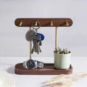 차키 보관 거치대 인테리어 서재 원목 키홀더 마스크 현관