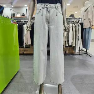 시슬리/애플아울렛/스노우 워싱 와이드 데님 팬츠 SADPC5631