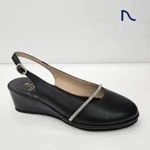 [엘칸토]여성 초경량 핫픽스 라이닝  웨지 슬링백 5cm LCWO56U613X19_SC