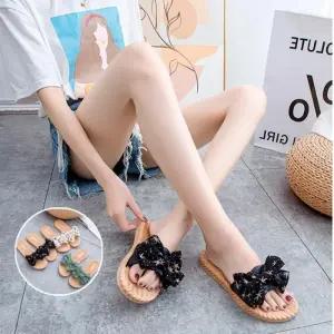 [오노마] ONM 별밤 리본 디테일 러블리 스타일 여름 샌들 슬리퍼