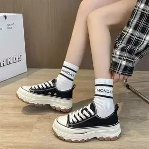 [라일리의류] Rly 2컬러 통굽 캐주얼화 스니커즈 키높이 운동화 여자