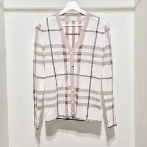 [중고명품] 체크 인타르시아 실크 가디건 L517945