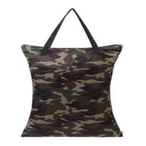 알바베이비 대형 습식 건조 가방 방수 걸이 기저귀 이중 지퍼 포켓 포함 25x18인치 세탁 HL-LW28