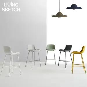 뮤즈 파인 홈바체어 슬림 업소용 카페용 높은 창가뷰 바의자