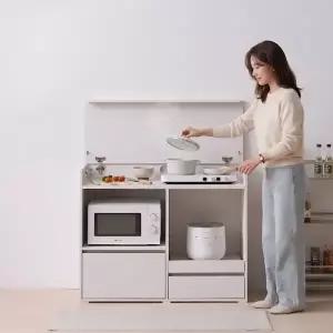 [히트가구] FC100 트랜스폼 올인원 쿡탑렌지대 1000 1color (착불)