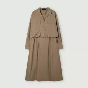 [코인코즈][정가129,000원]셔츠형 플레어 원피스_CC5AO301