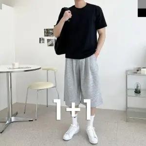 [179st]1 1  ACC SS1001M 남자 버뮤다 7부 와이드 트레이닝 반바지