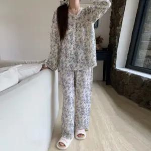 [유야]여성 러블리 요루면 트왈 레이스 긴팔잠옷 세트 -FHS0088- 봄 가을