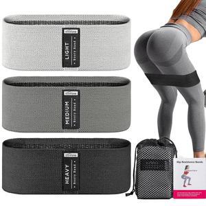 부티 밴드 세트, 운동용 저항 밴드, 여성 및 남성용 다리 엉덩이 운동 필라테스용 스트레치 요가 스타터 세트