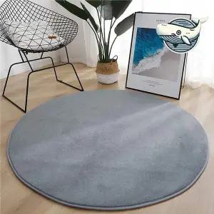 부드러운 원형 카페트 거실 침실 인테리어 소형 단모러그 원룸러그