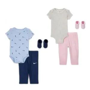 (6-12M) 나이키 나이키3PK바디수트와플바지세트(A253UU890P)