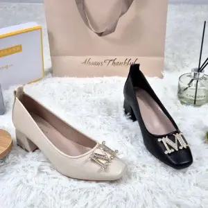 [제이시]제이시 볼넓은 여성 소가죽 큐빅 정장 구두 5cm K442