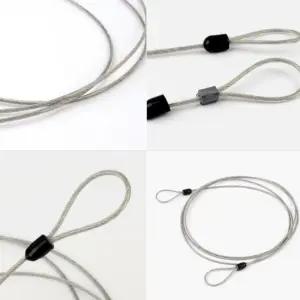 자물쇠용 도난 방지 와이어 줄 여행 캐리어 자전거 오토바이 유럽