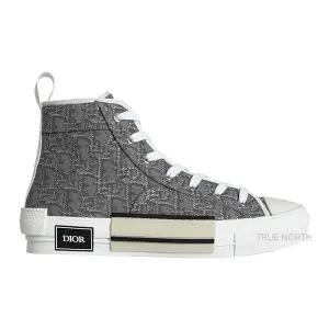[롯데백화점]디올 남성 3SH126ZTU H868 로고 패턴 하이탑 스니커즈 그레이